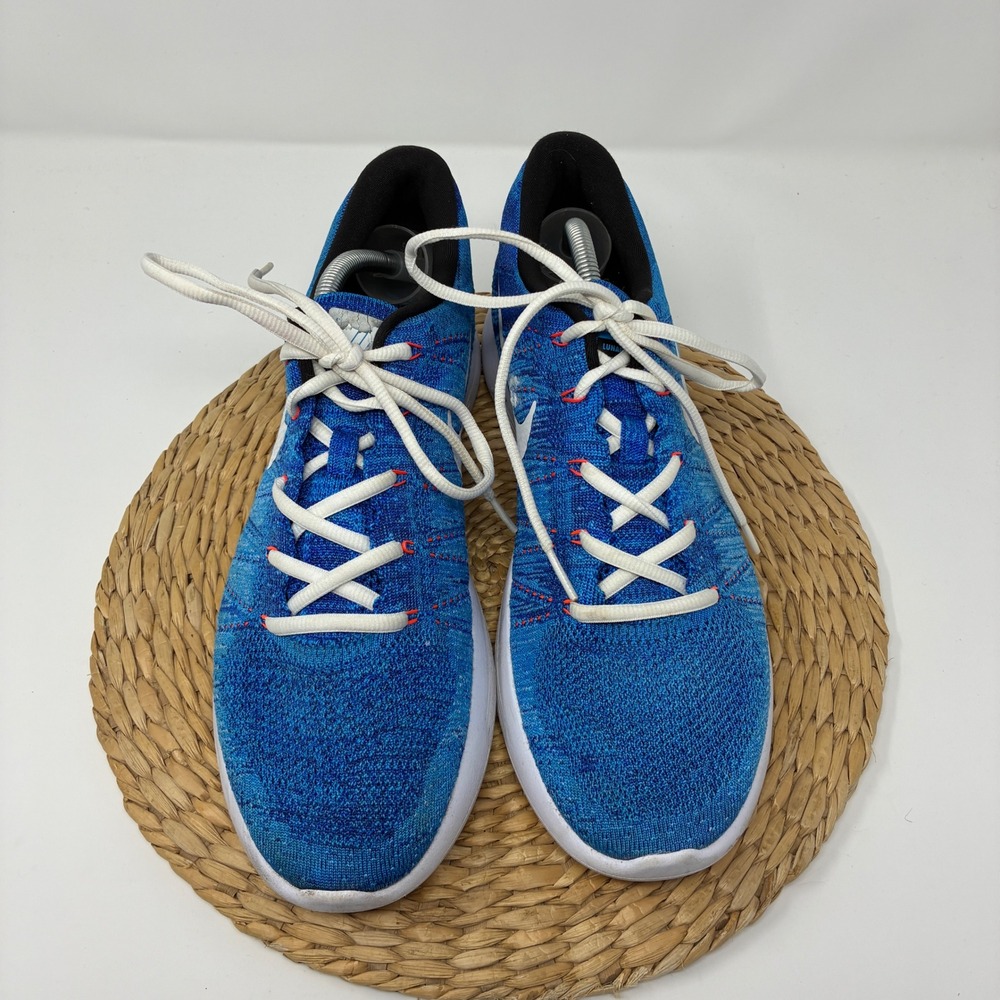 Nike LunarEpic Low Flyknit Blue Orange Running Shoes Men's Size 11 843764-401 - Picture 7 of 9